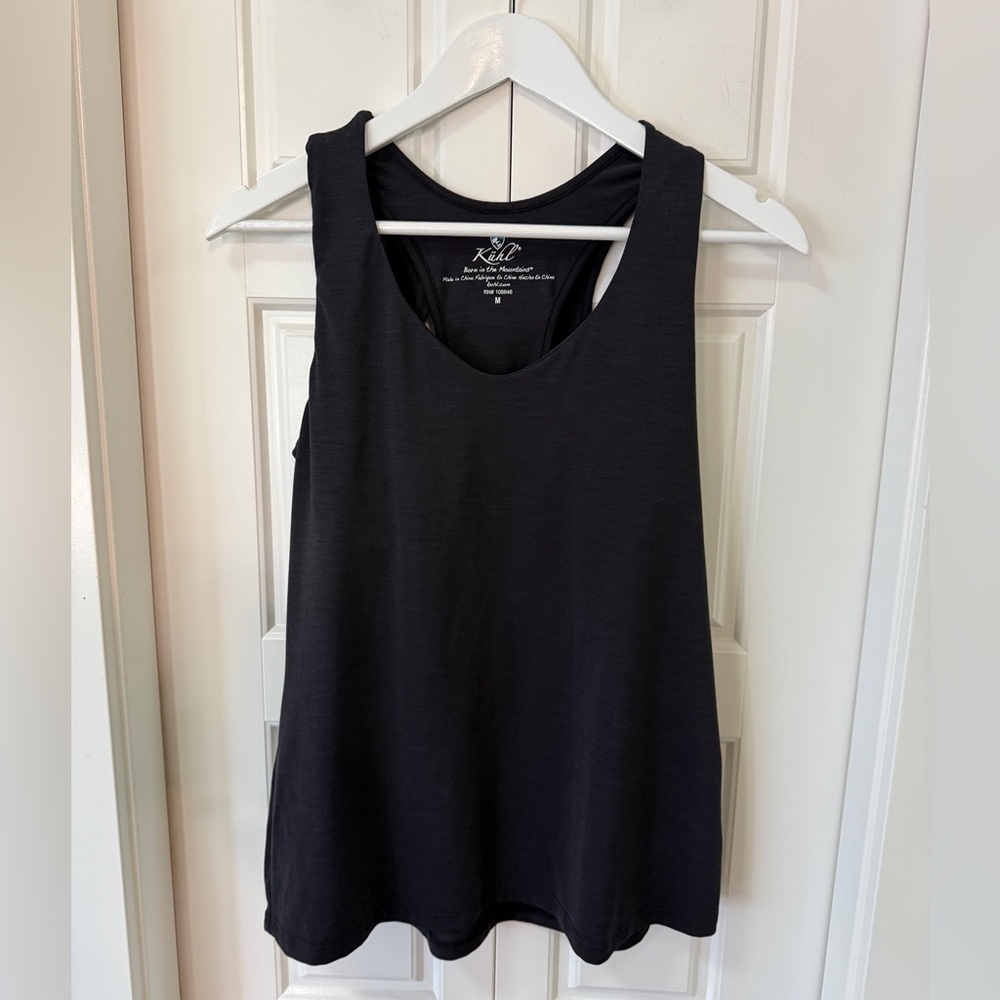 🖤 KÜHL Black Racerback Tank | Effortless Everyday Layer - Medium